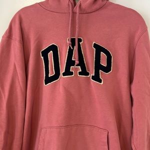 DAPPER DAN X GAP DAP Hoodie- SUPER Rare, collectible pink size Large